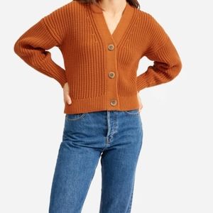 Vintage Everlane The Texture Cotton Crop Cardigan